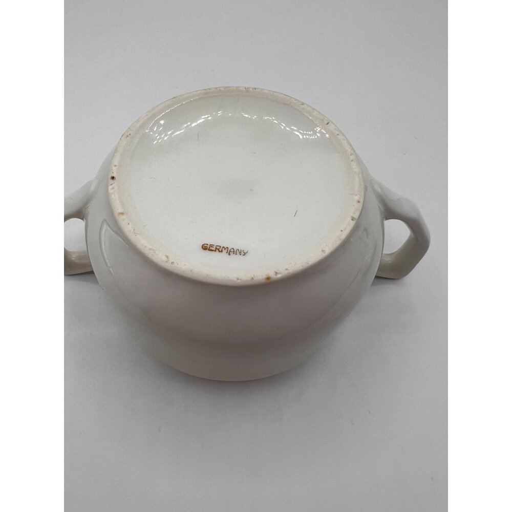 Vintage Floral Creamer & Sugar Bowl Set - Hand-Painted Porcelain - Germany - Picture 16 of 16